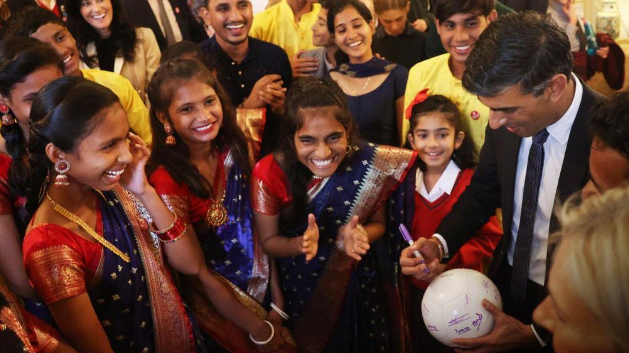 These children are currently on an educational tour to the UK, where they are not only engaging in friendly football matches with students from host schools but also participating in a cultural exchange program organized by OSCAR International. This initiative aims to foster mutual understanding and promote the power of sports and education in changing lives.