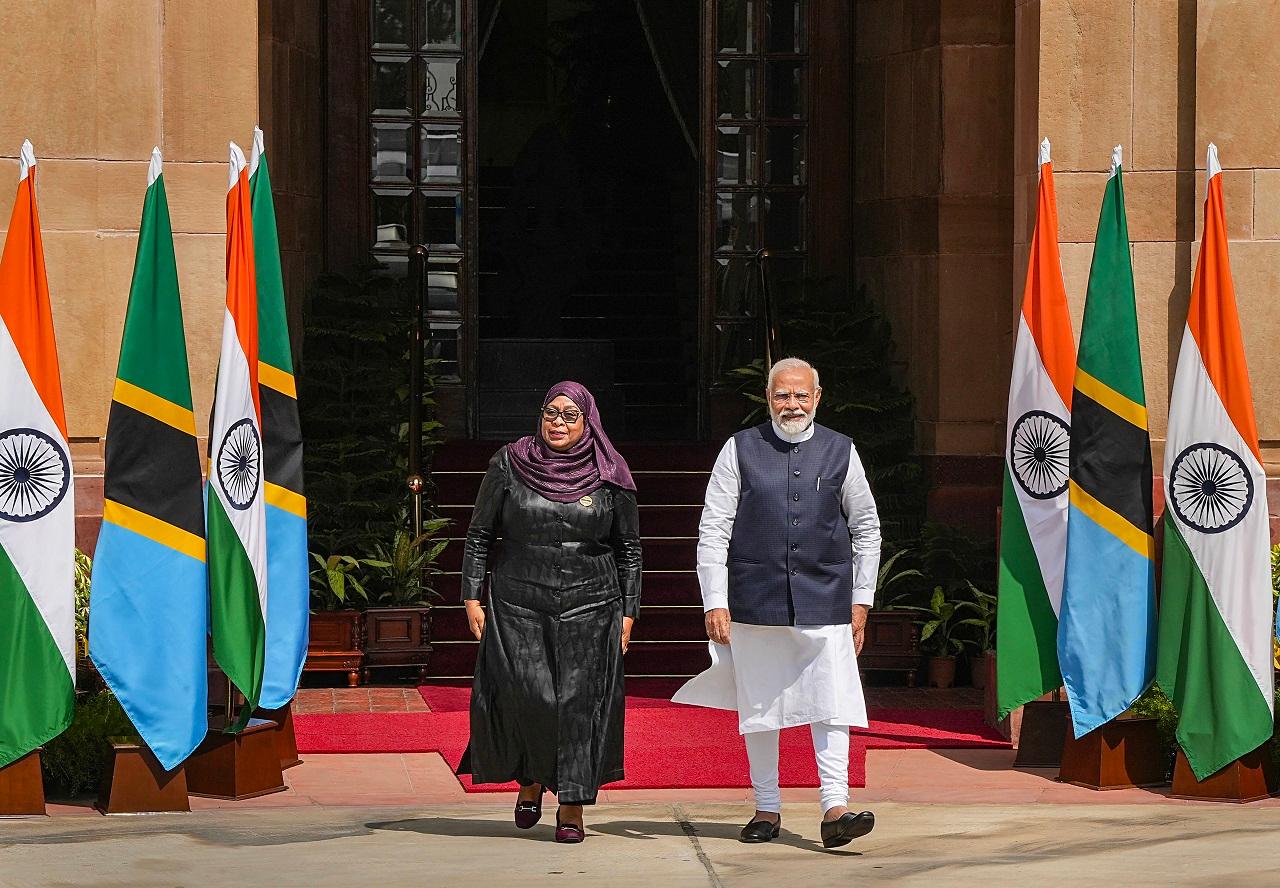 Both the countries exchanged several MoUs including the exchange of technical agreements between the Indian Navy and the Tanzania Shipping Agency's cooperation on sharing white shipping information; the cultural exchange program between India and Tanzania for the years 2023 to 2027; the exchange of MoU between the National Sports Council of Tanzania and the Sports Authority of India on cooperation in the field of sports