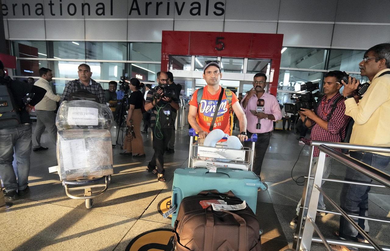 Shashwat Singh, a post-doctoral researcher, who has been living in Israel since 2019, reached Delhi along with his wife