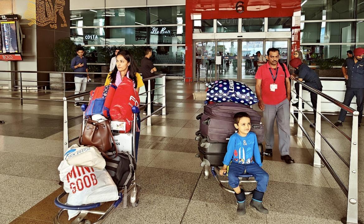 In Photos: Second flight from Israel lands with 235 Indians