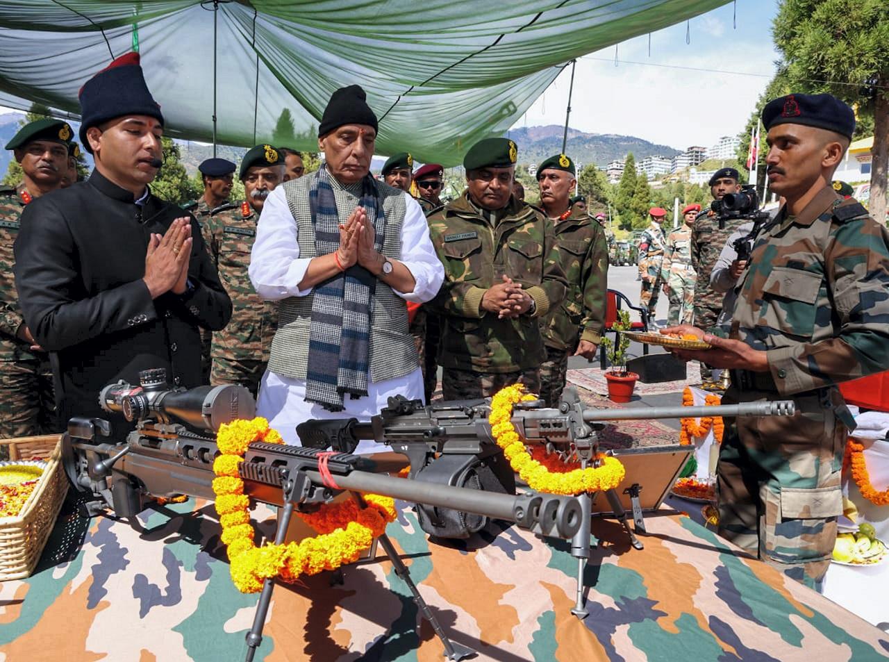 Singh, accompanied by Army Chief Gen Manoj Pande, also carried out a comprehensive review of India's military preparedness along the Line of Actual Control (LAC) in Arunachal Pradesh and lauded the troops for guarding the border with 