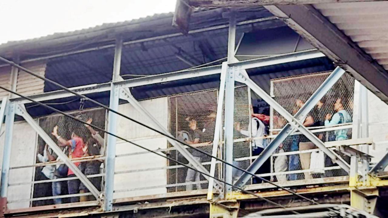 This picture of the bridge and videos of it shot by a commuter, Chandan Vichare went viral