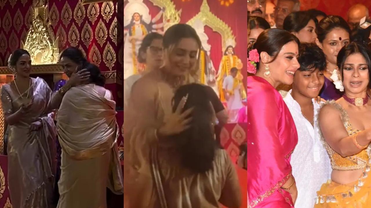 1280px x 720px - Durga Puja 2023: Hema Malini, Esha Deol share warm hug with Rani Mukerji at  pandal in Mumbai