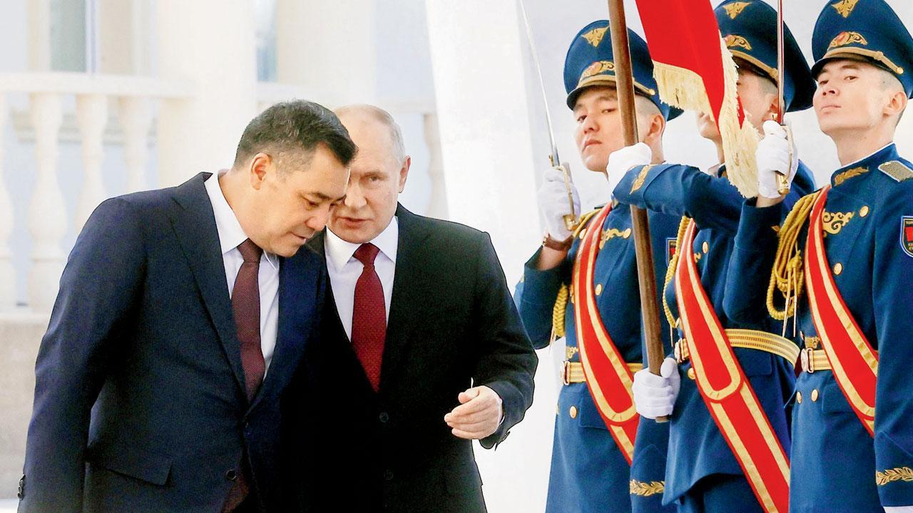 Russian President Putin in rare Kyrgyzstan trip