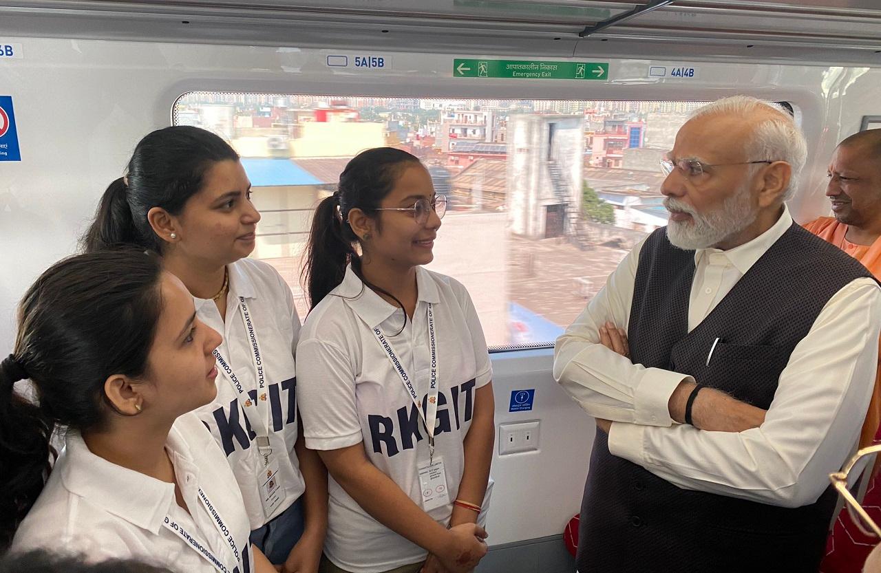 The inauguration ceremony took place at Sahibabad station of the Delhi-Ghaziabad-Meerut RRTS Corridor, which once fully completed, will reduce travel time between Delhi and Meerut to a little less than an hour