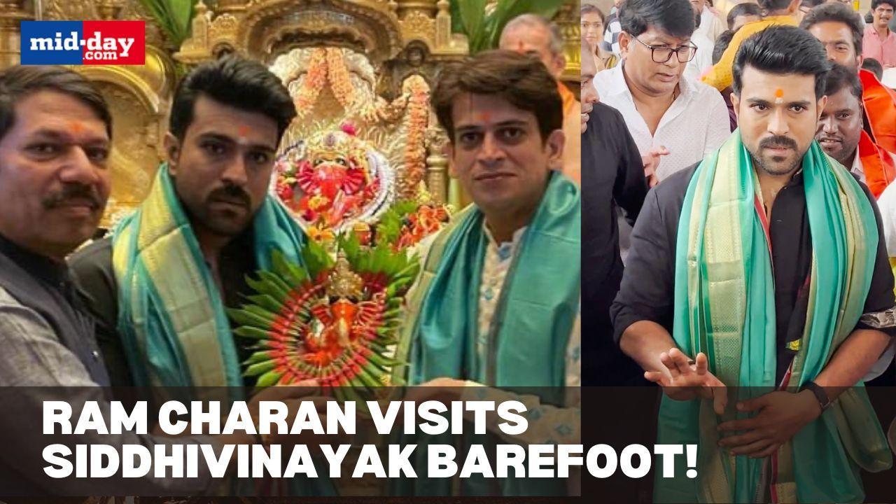 Ram Charan Visits Siddhivinayak Observing 41-Day Fast As Part Of Ayyappa Deeksha