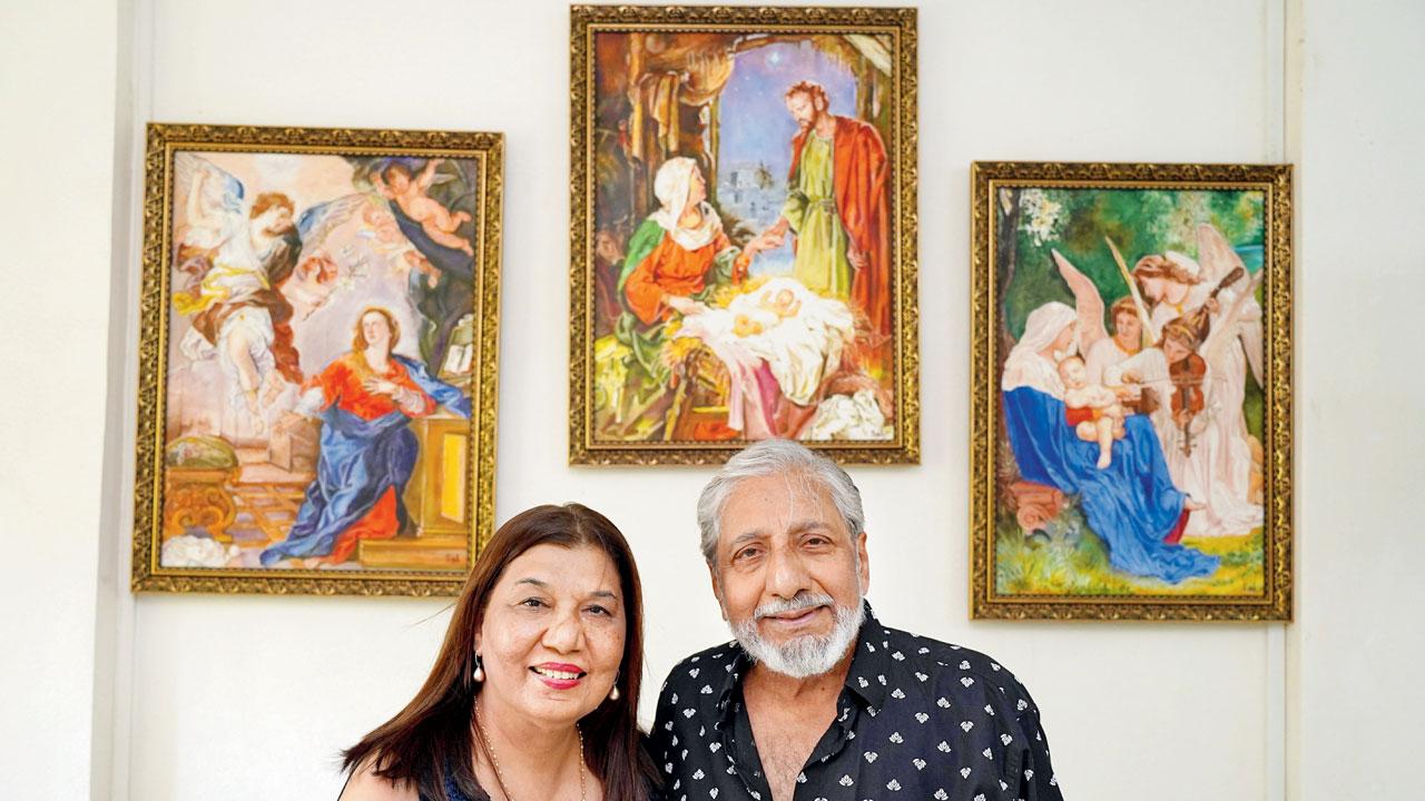 Sal D’sa and wife Serena host annual art soirees at their Bandra residence. Pics/Aishwarya Deodhar