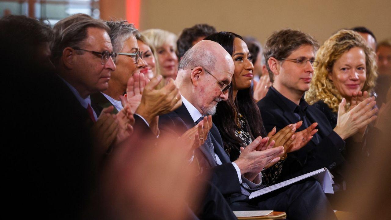 Salman Rushdie receives German Peace Prize, defends freedom of expression