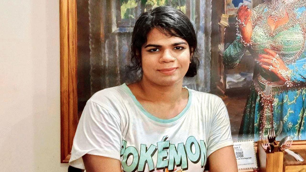 Shakti Waghela, a transwoman who works in mental health sector
