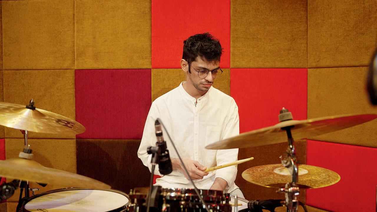 Drummer Shivang Kapadia. PIC COURTESY/SIDDHARTH NAIR