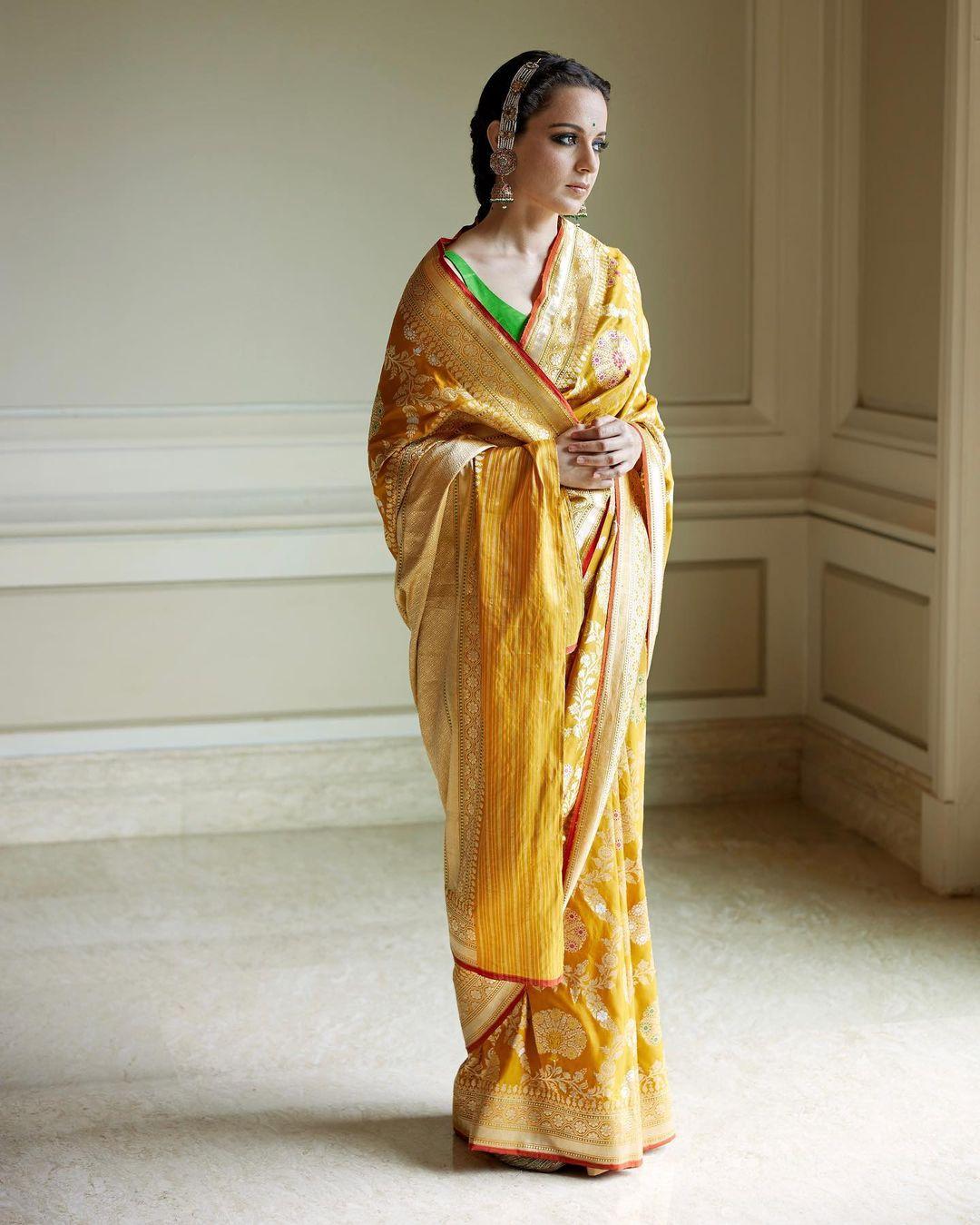 She accessorised to the nines. She even adorned her hair with a striking headpiece