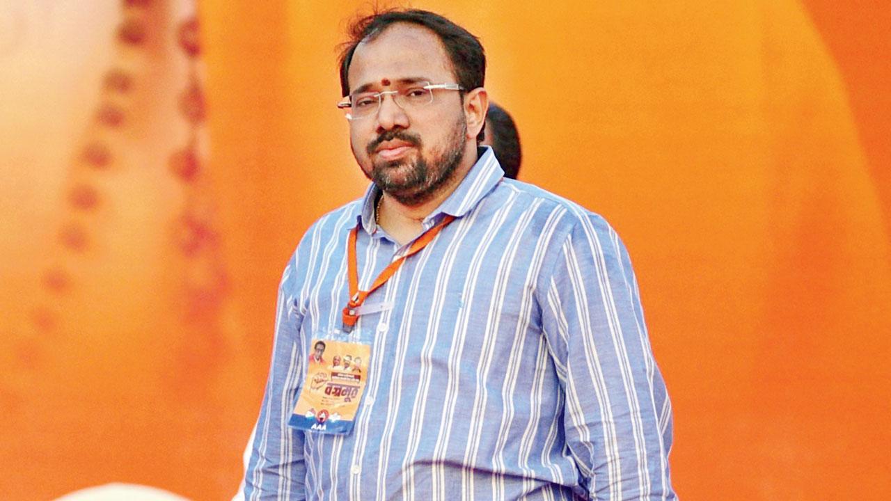 Suraj Chavan, a close aide of Yuva Sena chief Aaditya Thackeray, on May 1, 2023. File Pic/Rane Ashish