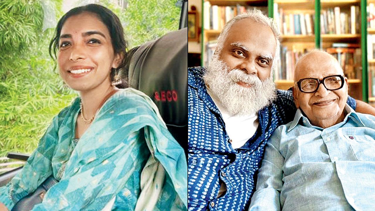 Adithi Krishnadas, Suresh Eriyat with PNK Panicker