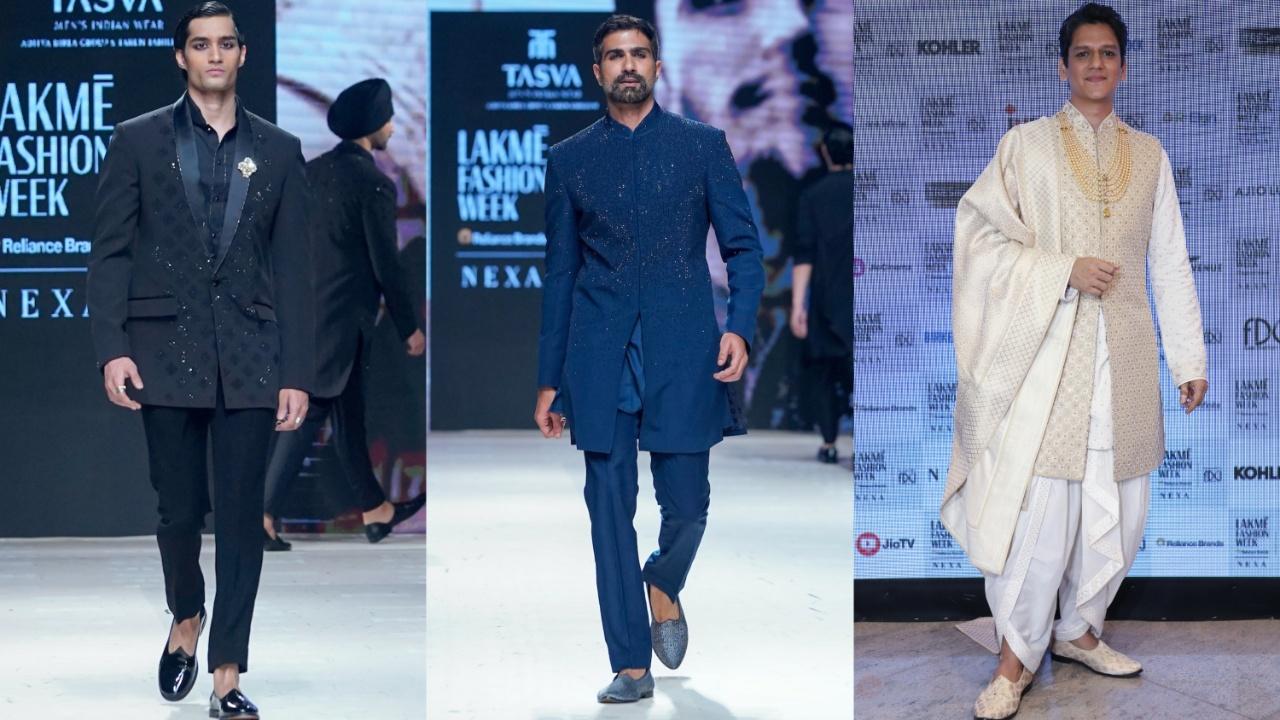 An Indian menswear brand born out of the collaboration between designer Tarun Tahiliani and Aditya Birla Fashion and Retail Ltd. Tasva's wedding wear collection to embodies the essence of Indian culture and tradition, meticulously reimagined for the modern Indian man. 