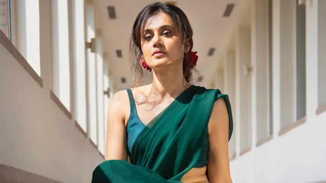 Taapsee Pannu maintained her cool despite getting annoyed after the paparazzi blocked her way to the car post a party. In a viral video, the actress can be seen requesting them to step aside. Read more