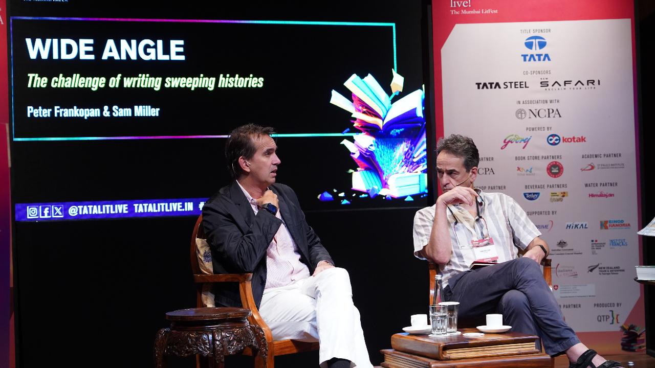 Participants include Abanti Sankaranarayanan, Anuja Chauhan, Arjun Raj Gaind, Gulzar, Gurcharan Das, Faye D’Souza, Jerry Pinto, Kunal Vijayakar, Luke Coutinho, Mani Shankar Aiyar, Manoranjan Byapari, Peter Frankopan (in picture) and more. 