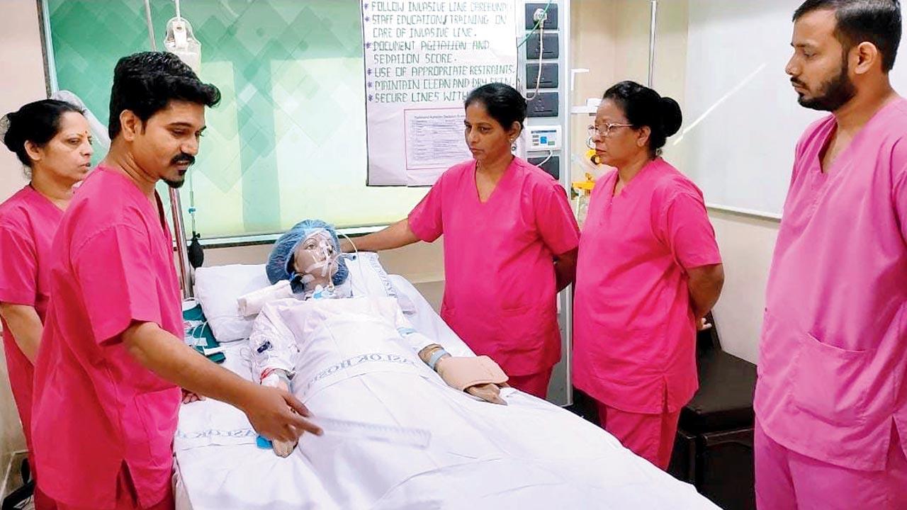 Bhavesh Khadye (left), a nurse at Jaslok Hospital, finds his job fulfilling and enriching, as he gets to give back to society, something he has always tried to do since his youth