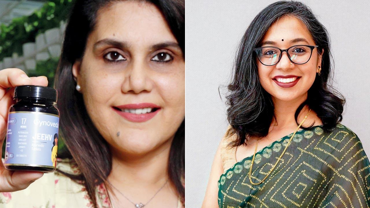 Rachana Gupta says that the formulations for her ayurveda brand Gynoveda come from the Charaka Samhita and the supplements undergo testing through FDA; (right) Homeopath Dr Sheetal Bidri says that there’s a lot of misinformation on YouTube. “People are prescribing ridiculous dosages without following the set principles of homeopathy”