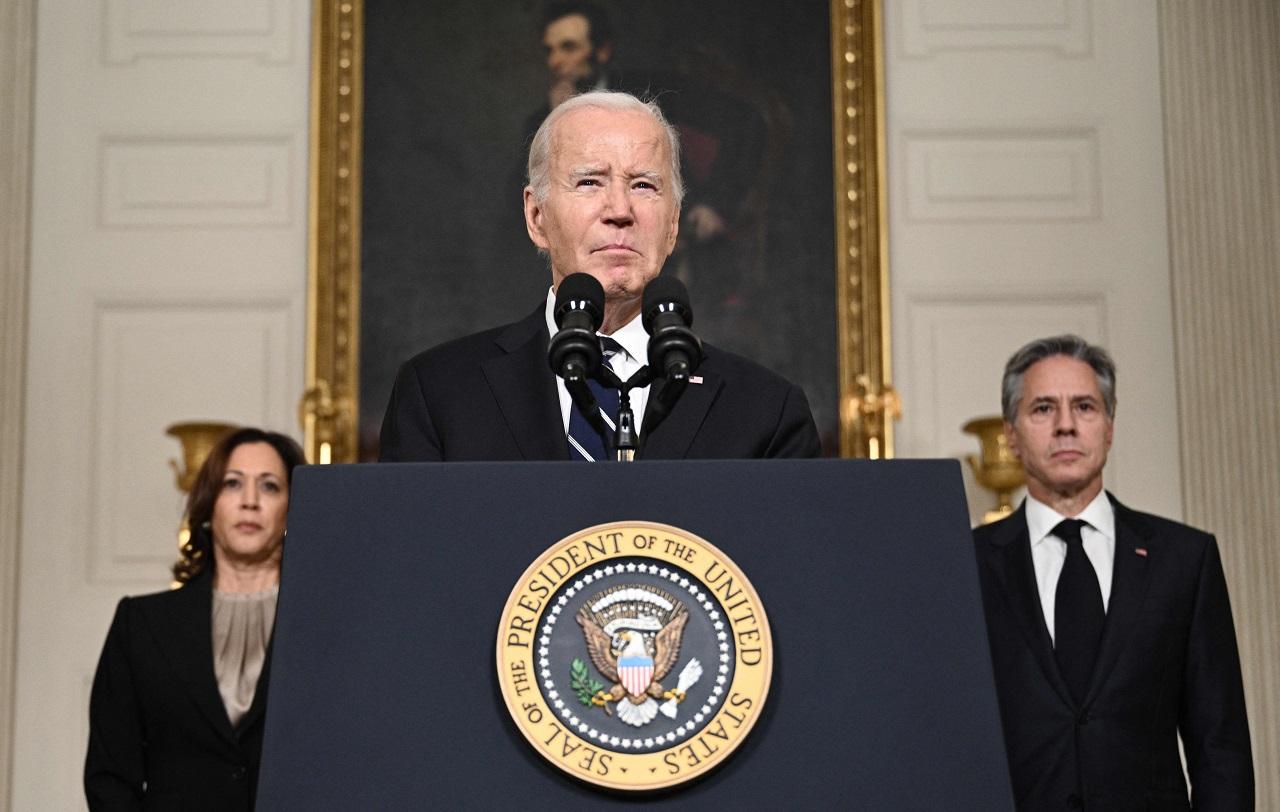 Biden spoke out of the actions he and other allies have taken to support Israel in the aftermath of the attack and expressed his horror about 