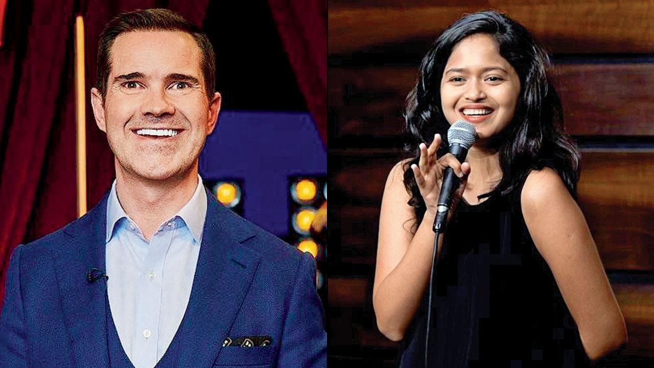 Jimmy Carr. Pic courtesy/Instagram (right) Urjita Wani 