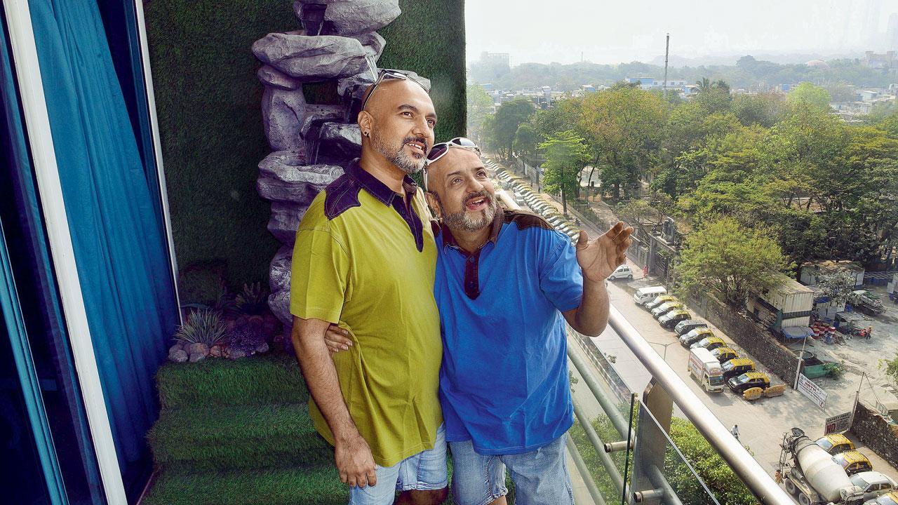 Vishaal Asrani (right) with Jiji Subi, Asrani’s Institute of Performing Arts
