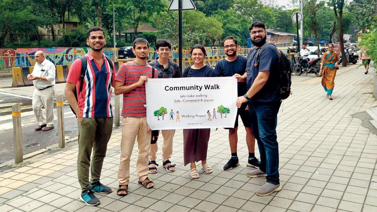 Participants at the Borivali community walk that was conducted on October 1 