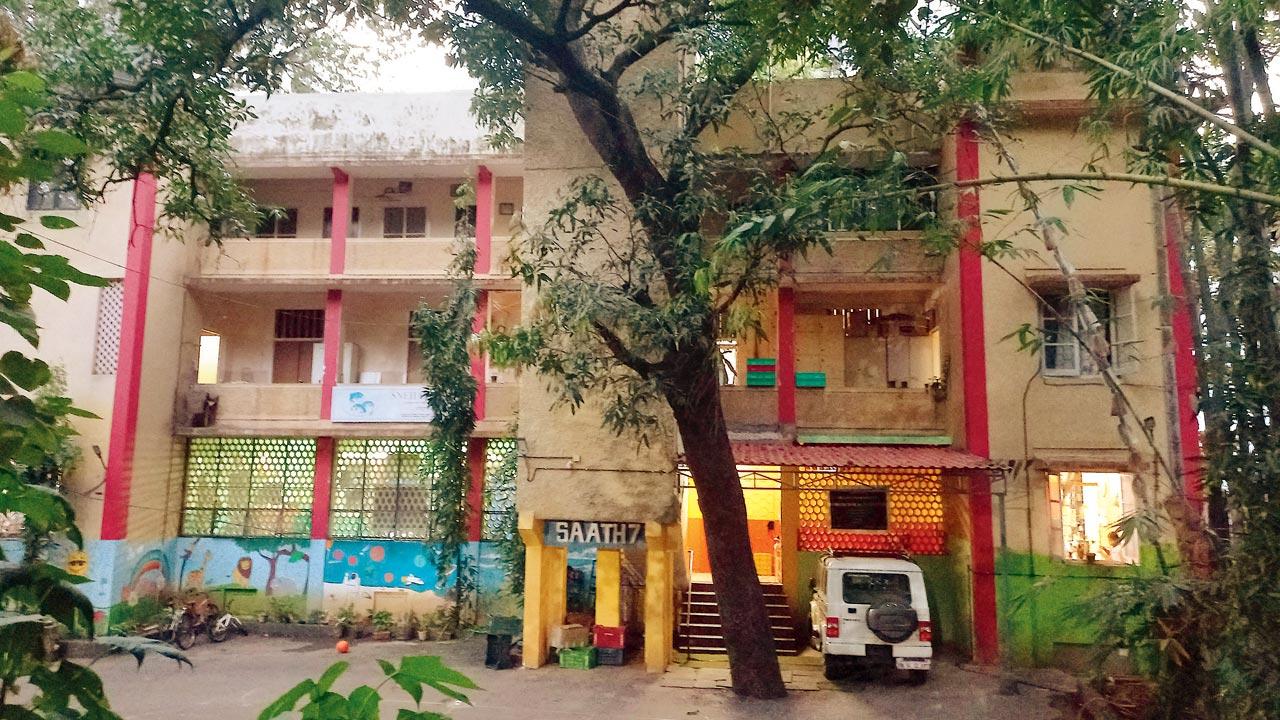 The Snehasadan centre at Chakala in Andheri on Wednesday. Pics/Sayyed Sameer Abedi