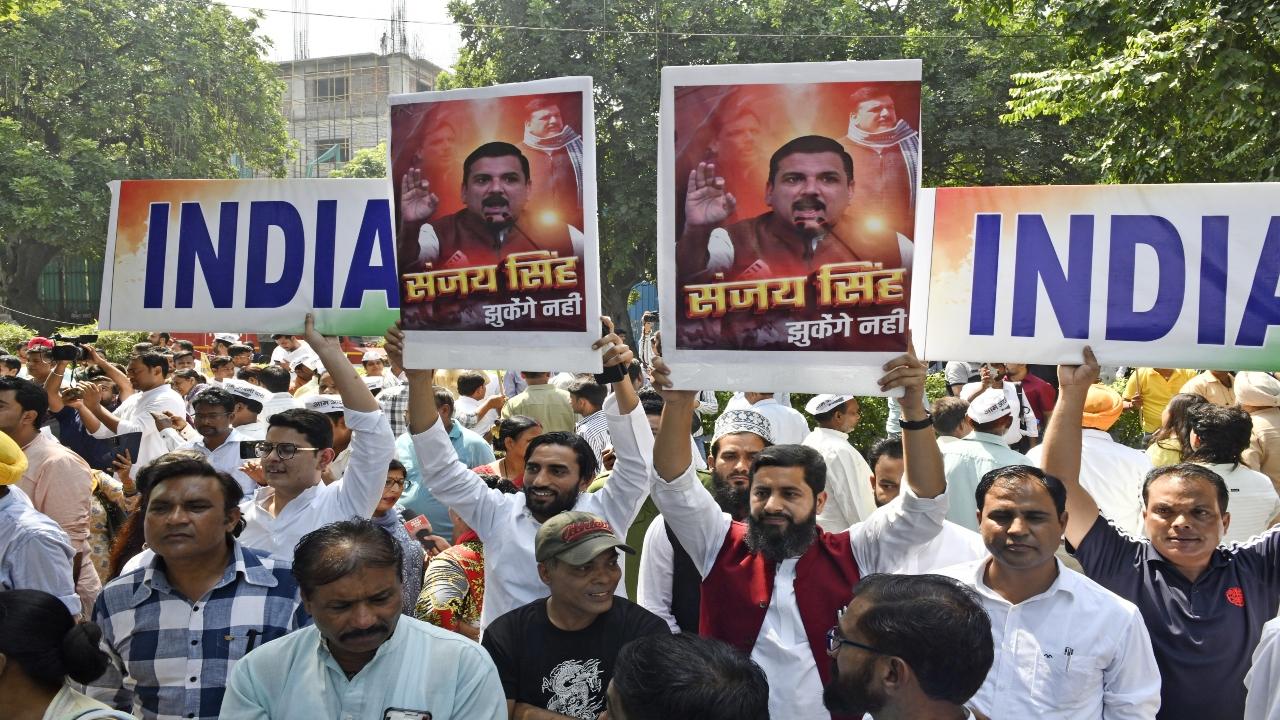 Tamil Nadu Chief Minister MK Stalin lashed out at the Bharatiya Janata Party (BJP) ruled central government over the arrest of Aam Aadmi Party (AAP) leader Sanjay Singh saying that 