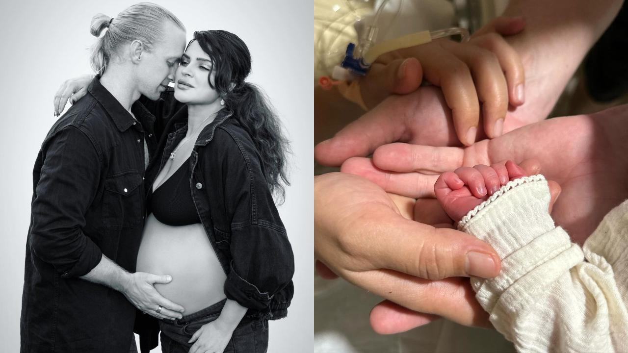 Aashka Goradia and Brent Goble became proud parents to baby boy