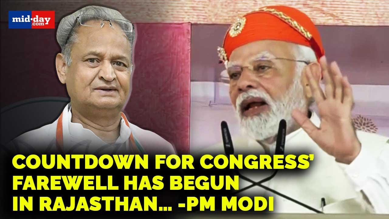 Countdown for Congress’ farewell has begun in Rajasthan: PM Modi
