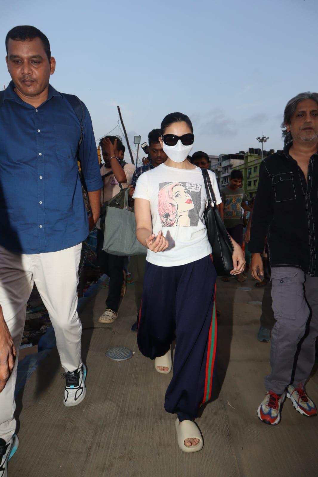 The Gangubai Kathiawadi actress was spotted jetting off in the literal sense