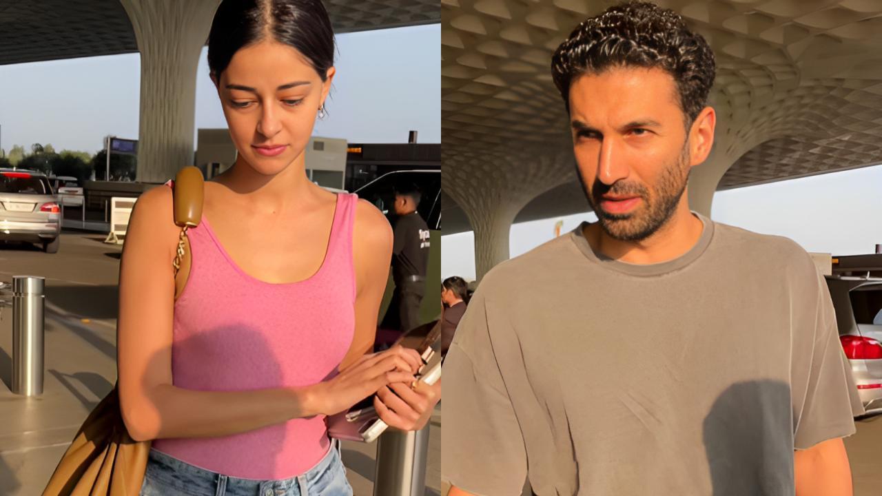 Rumoured couple Aditya Roy Kapur and Ananya snapped at airport, watch video