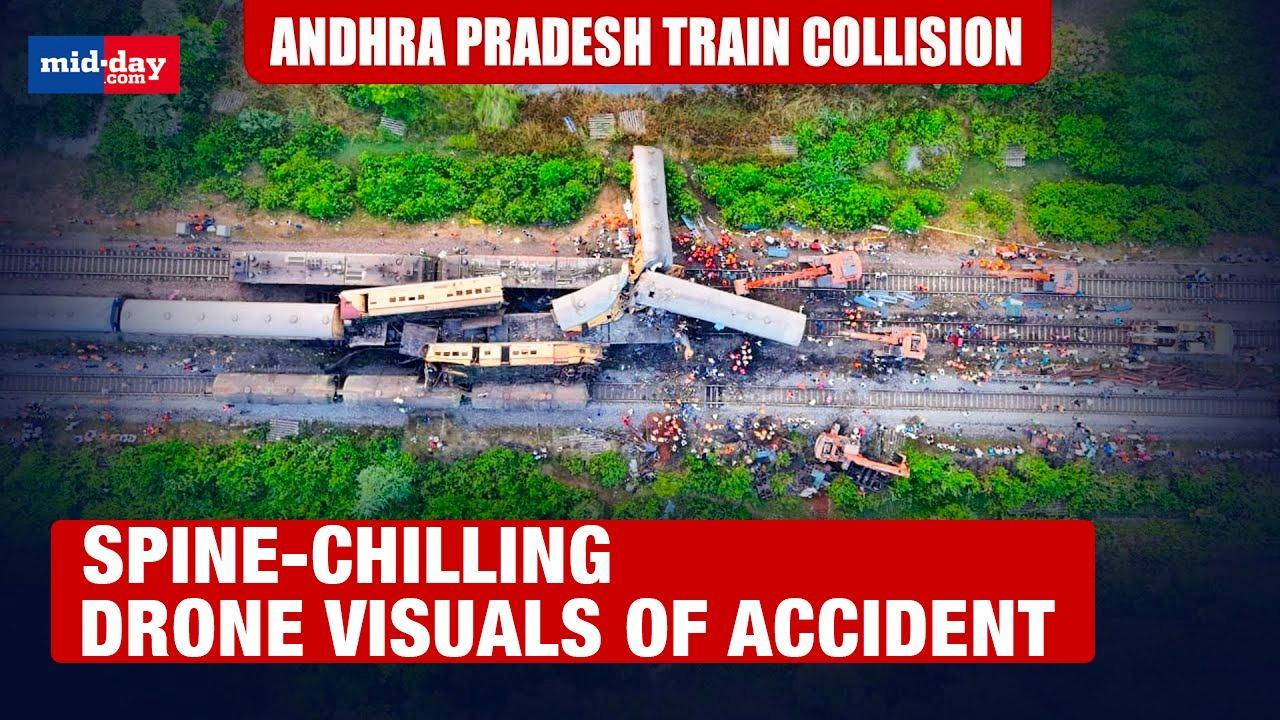 Andhra Train Accident: Drone visuals show extent of tragedy