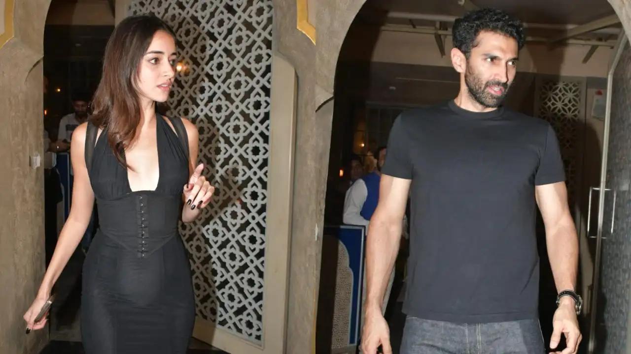 Viral video! Ananya Panday and Aditya Roy Kapur were seen getting cosy at a party in the city on Friday night. Check it out