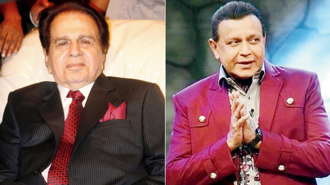 Late Dilip Kumar and Mithun Chakraborty