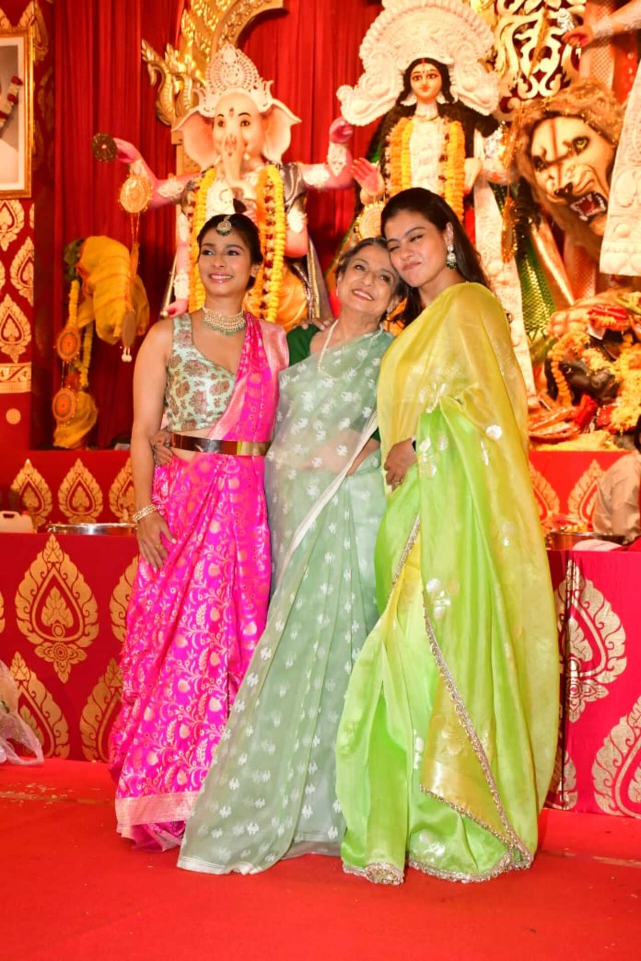 The Mukerji women looked stunning in sarees