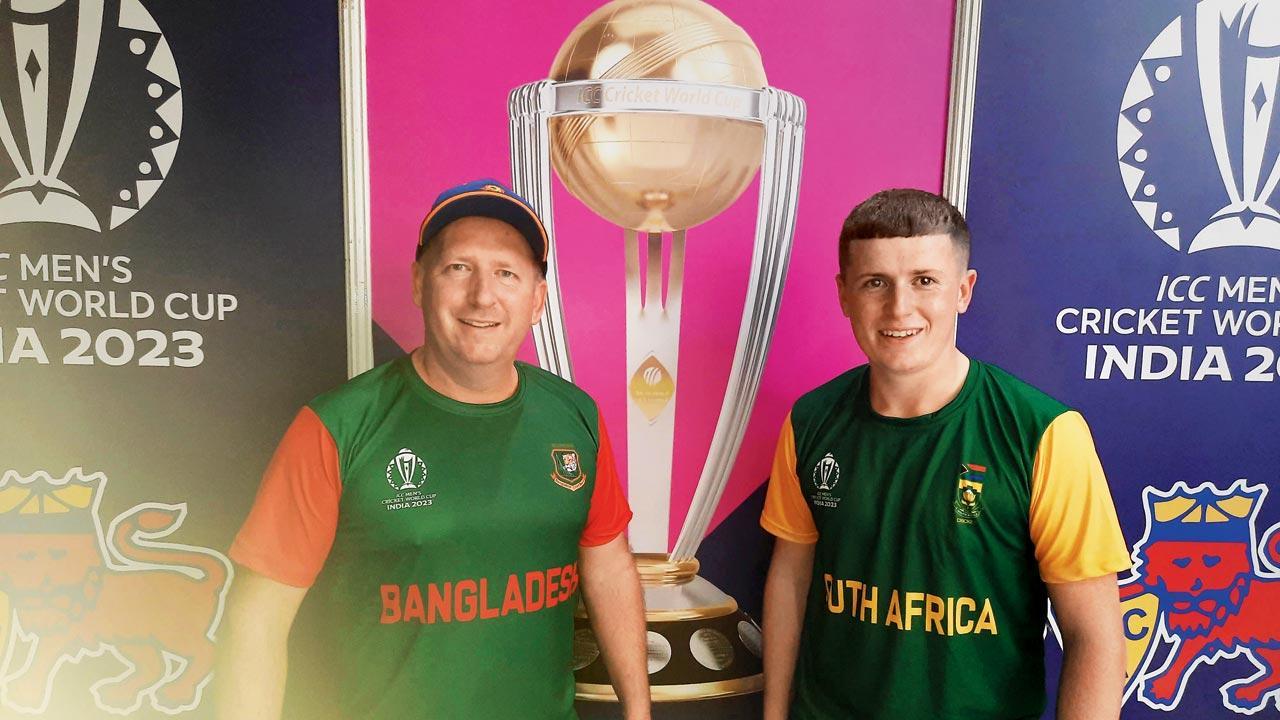 ICC World Cup 2023: English father-son pair support Bangladesh, SA respectively
