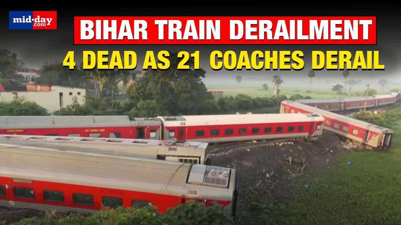 Bihar train derailment takes 4 lives, over 70 injured; restoration work underway