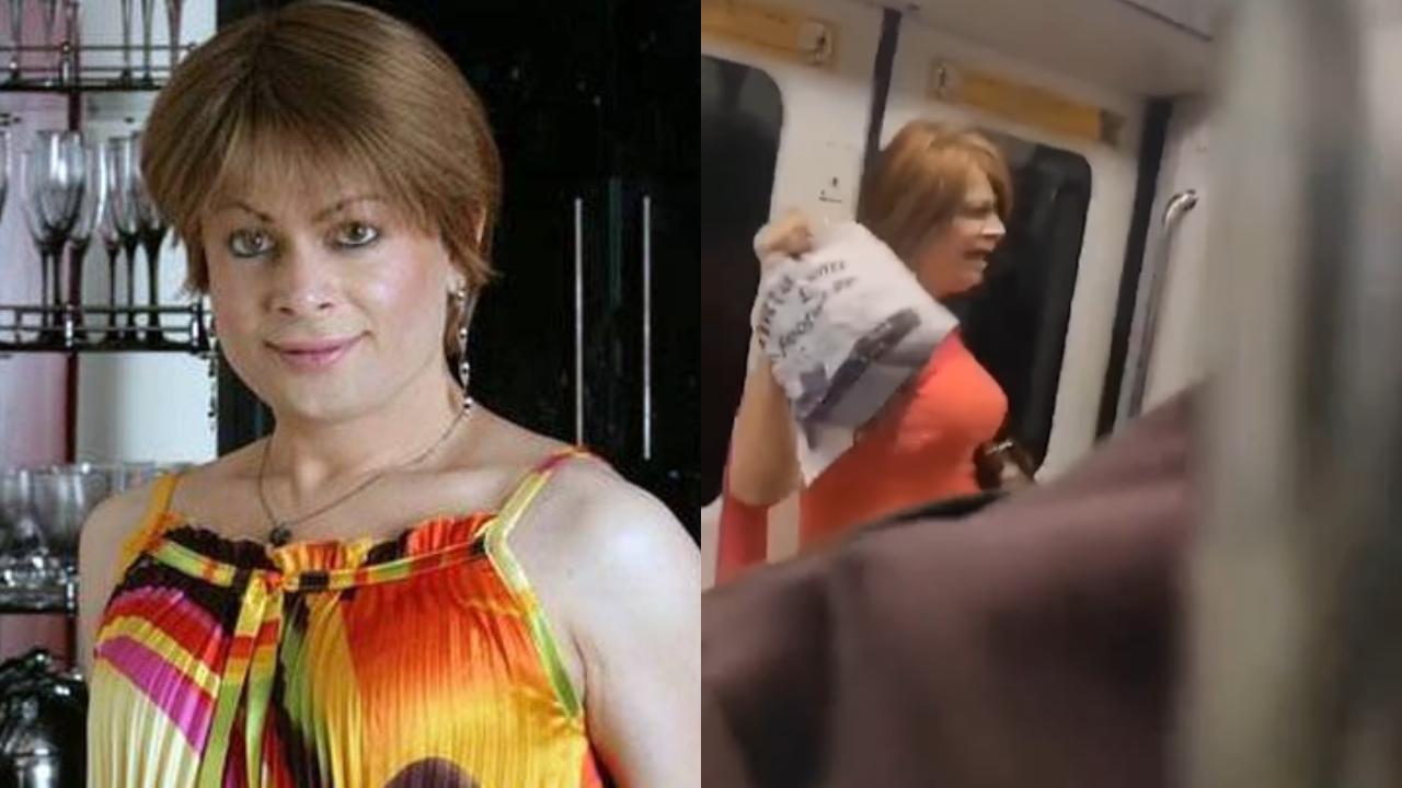 Video: Bobby Darling beats and abuses male co-passenger in Delhi metro