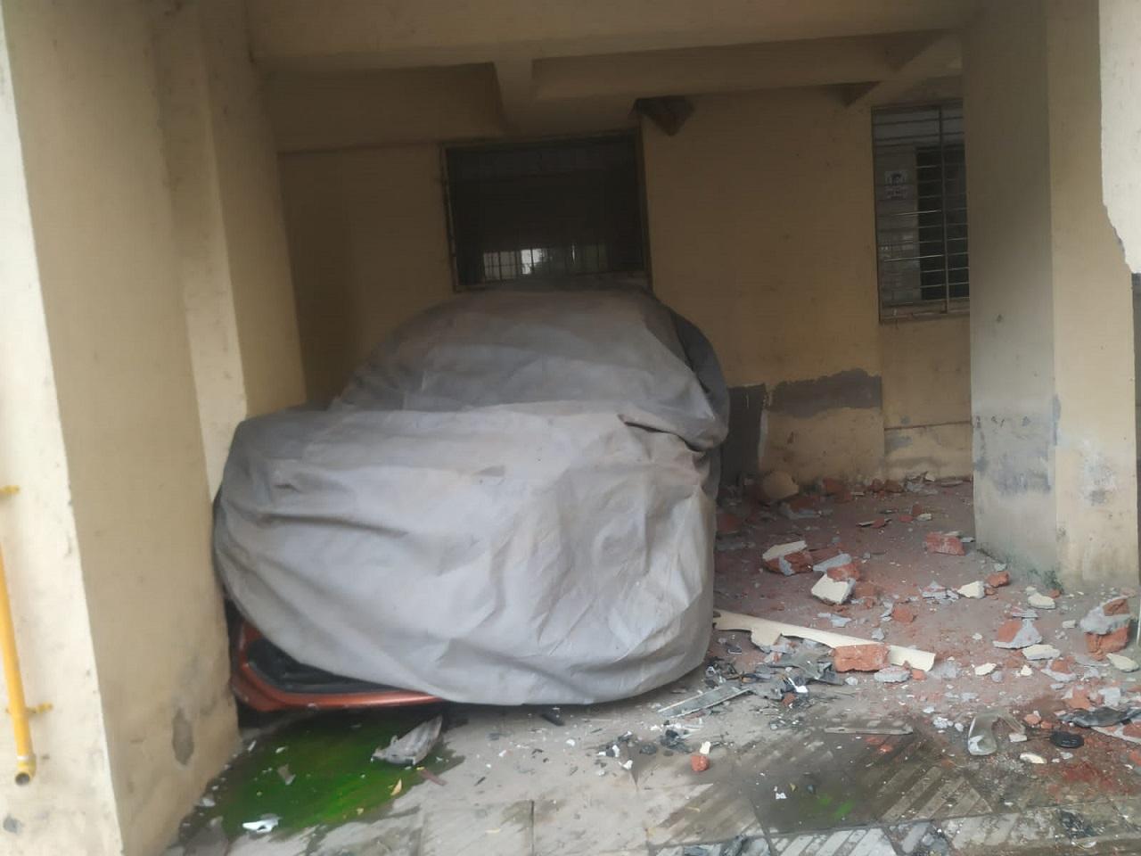 The accident took place at Kalpavruksha Complex, comprising 13 buildings in Virar West, where the local residents told mid-day that the incident took place in the wee hours of Saturday when the driver Sumeet Singh entered the society premises in his speeding car and dashed into the parking wall where another car was parked