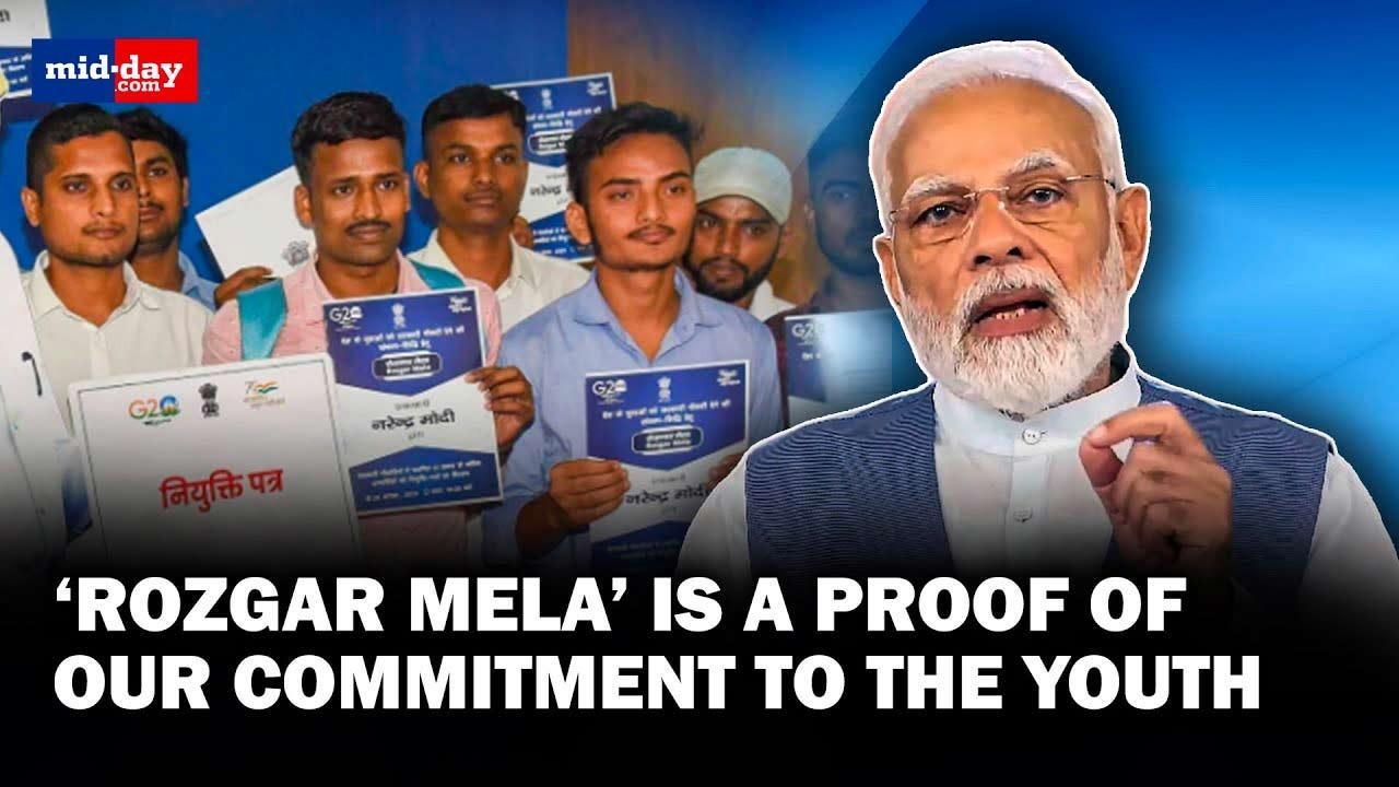 51,000 appointment letters distributed by PM Modi to youths in ‘Rozgar Mela'