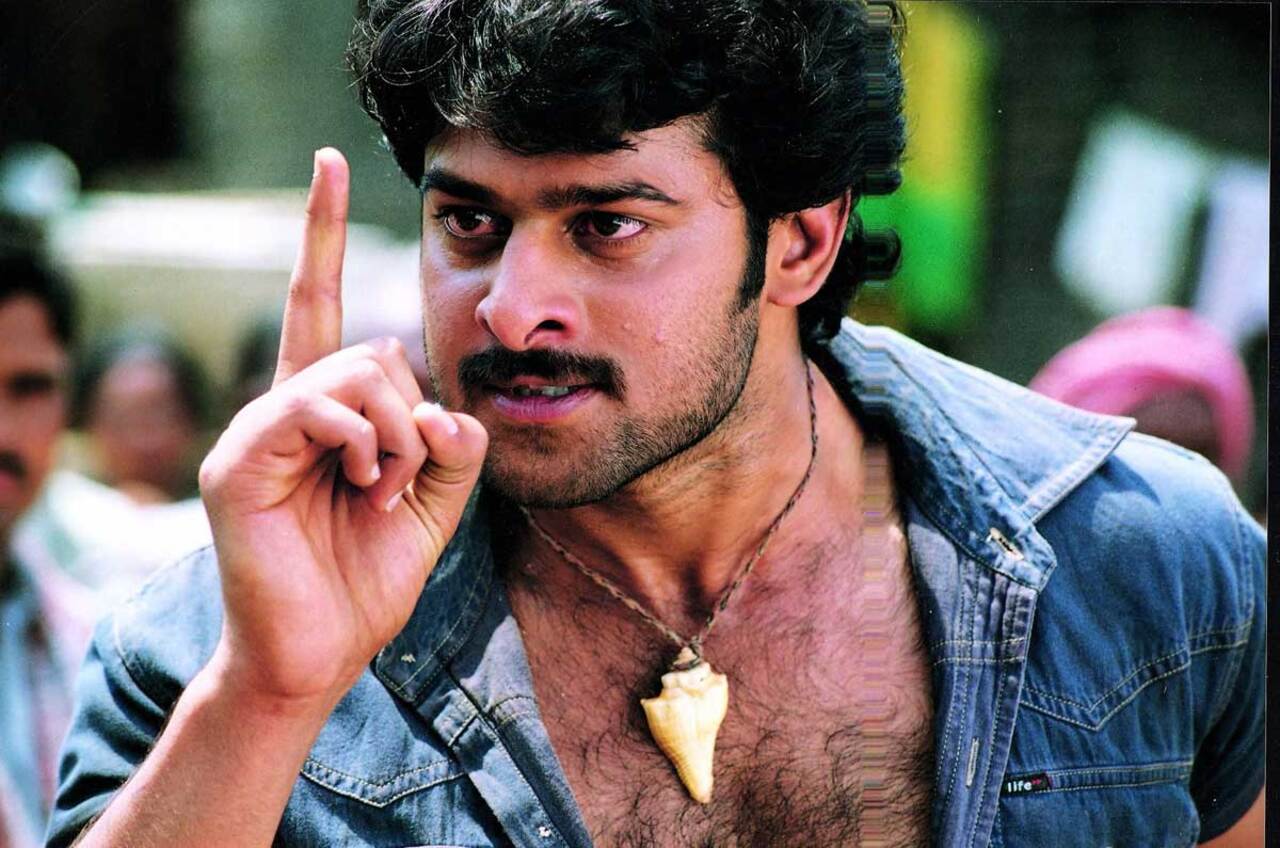 Prabhas's first collaboration with filmmaker SS Rajamouli was for the action-paced drama 'Chatrapathi'. In the film, he essayed the role of a refugee, exploited by goons