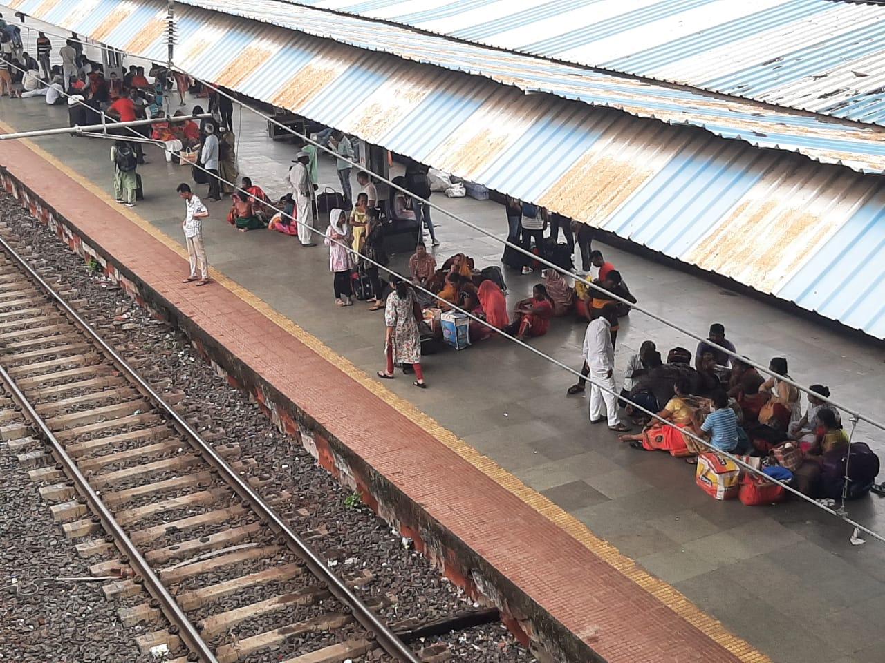 A goods train derailed on Saturday afternoon in Maharashtra's Raigad district, disrupting operations on the Panvel-Vasai route, the Central Railway said