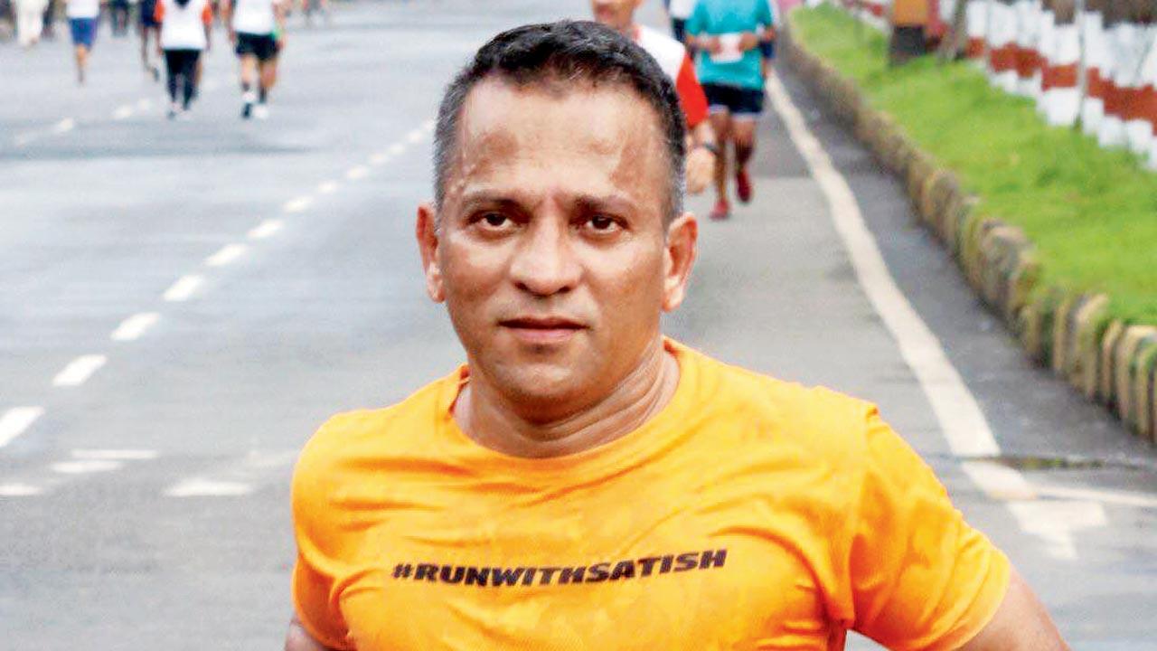 Satish Gujaran during a previous race