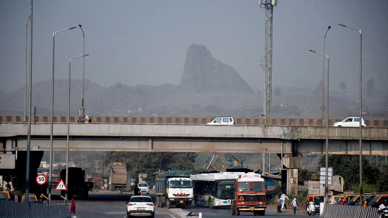 A remnant of a hillock can be seen on the highway that connects Belapur to Uran