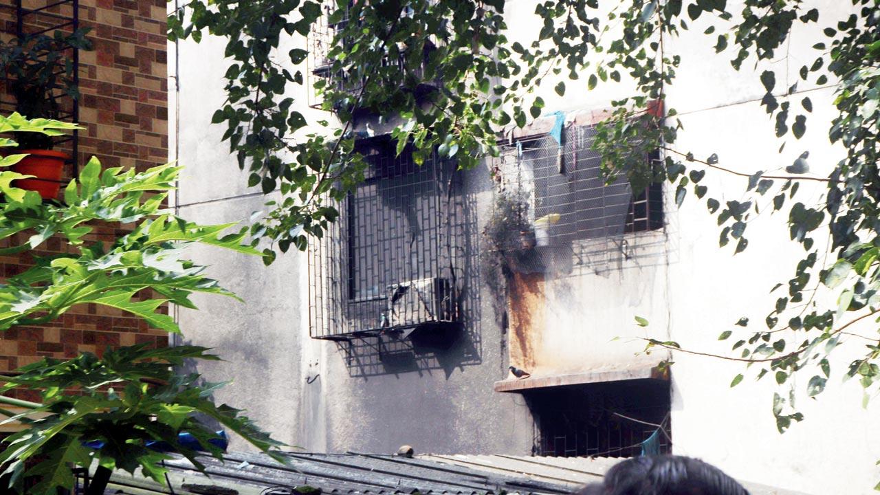 Jay Bhavani building in Goregaon West on Friday. Pics/Anurag Ahire