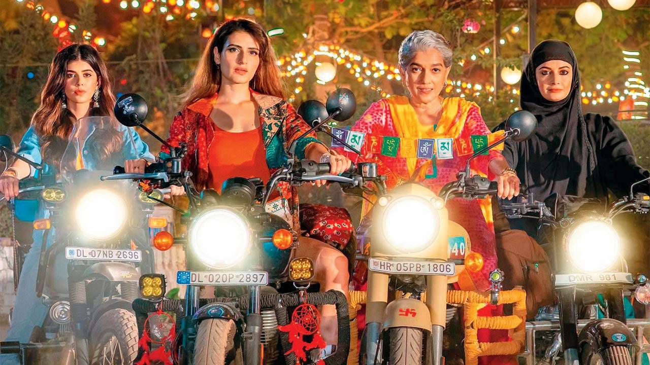 Dhak Dhak is a road-trip drama about four women