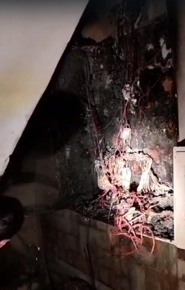 No casualties were reported in the blaze, the officials said