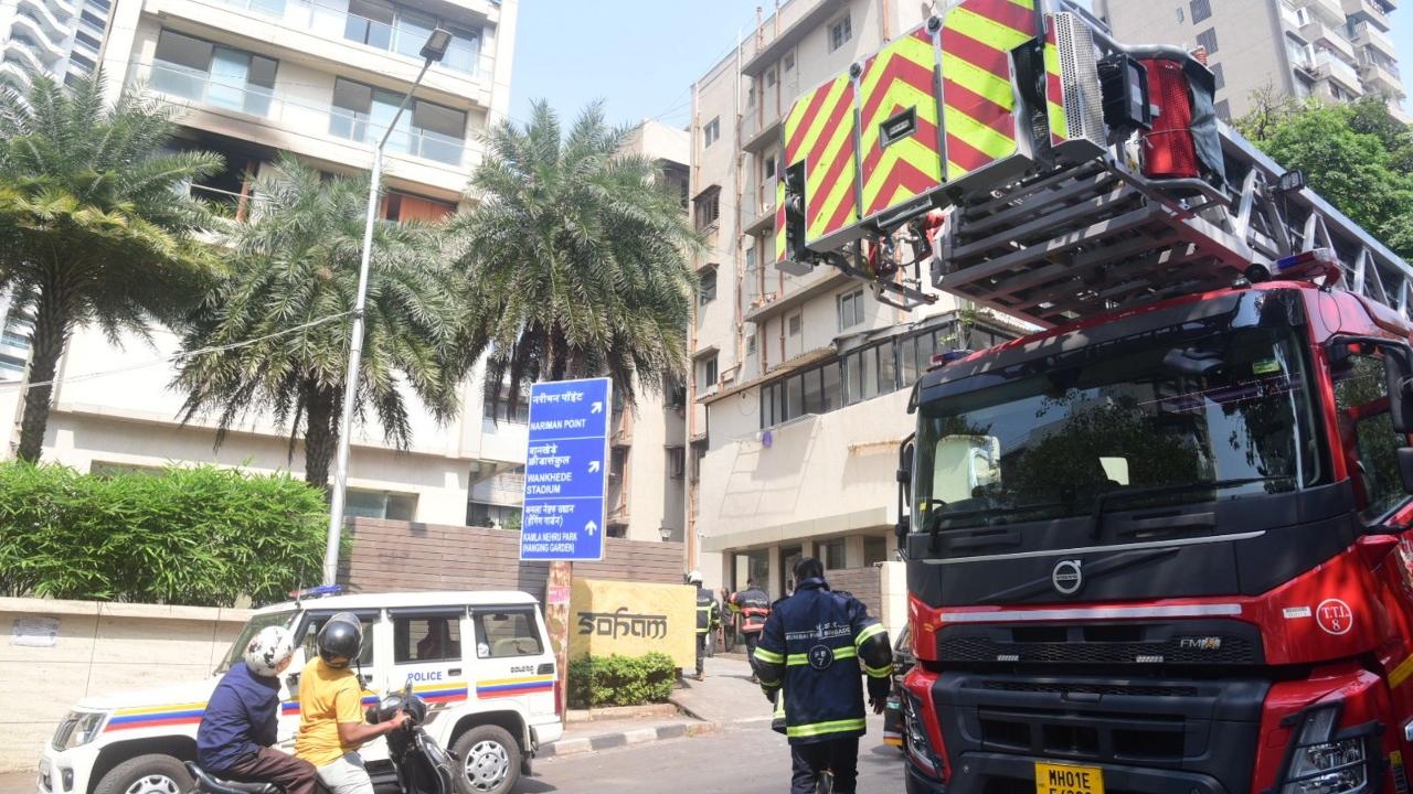 The Mumbai fire brigade officials later conducted a cooling operation once the fire was brought under control, sources said