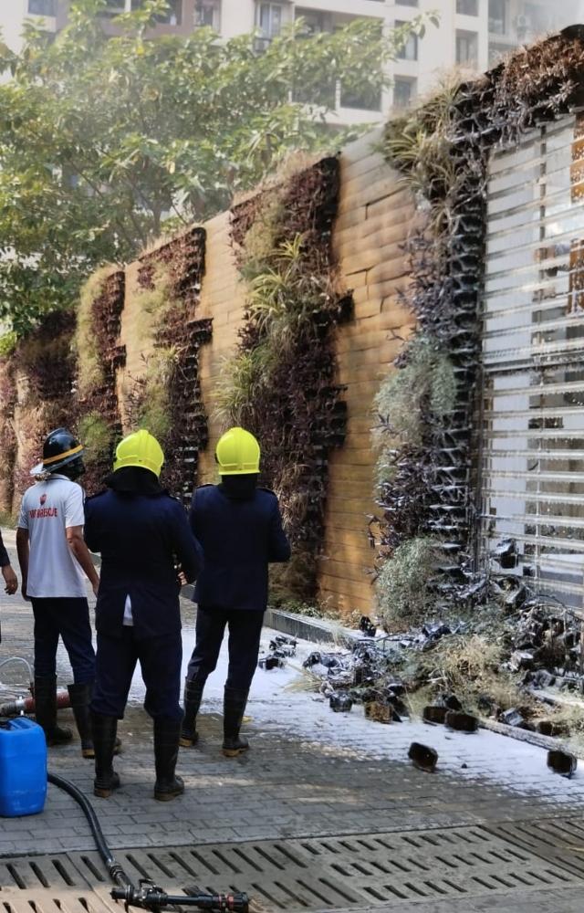 The fire broke out at the Mahavitarna transformer at Lakshmi Narayan Residency`s H Wing in Devdaya Nagar, Thane (West), an official said